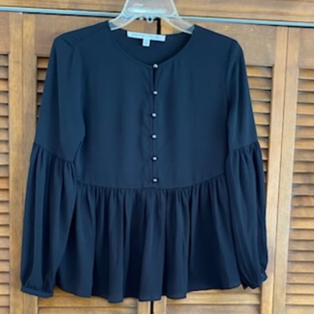 Banana Republic x Olivia Palermo Women's Black Top Size XS Petite